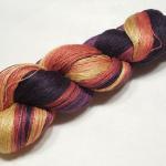 Siberian Pearl – Mulberry silk lace weight hand dyed yarn – Gradient yarn – Leaves on Ashes Siberian Pearl – Leaves on Ashes