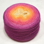 Sapphire 800 – Extrafine merino silk lace weight hand dyed yarn – Gradient yarn – Bright Sunset Sapphire 800 – Bright Sunset