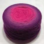 Camel/merino – camel dawn and extrafine merino heavy lace or light fingering weight handdyed yarn – Gradient yarn – Magenta to Purple Camel/merino – Magenta to Purple